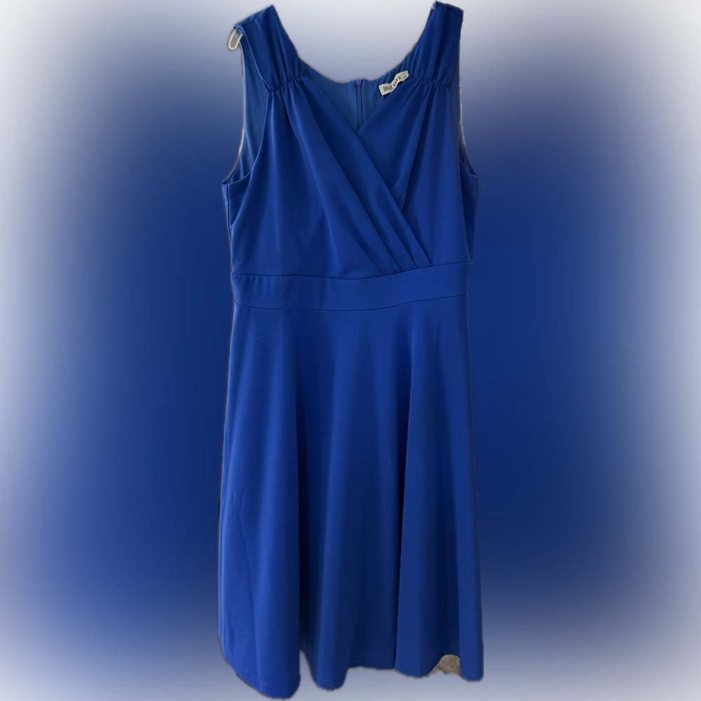 Grace Karin Royal Blue Sleeveless Mini Dress